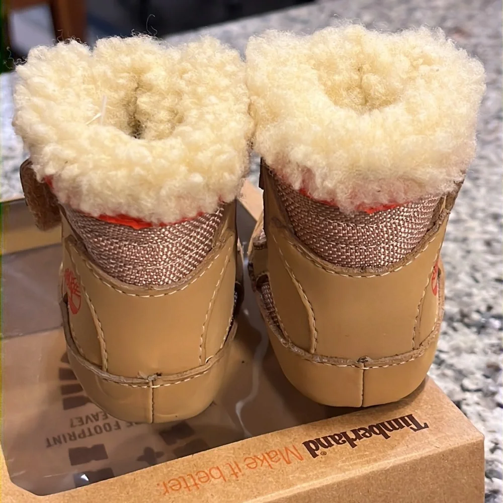 Timberland Climate Trekker Crib Booties Boots Shoes Infant Baby Sz 1, 3-6 Months